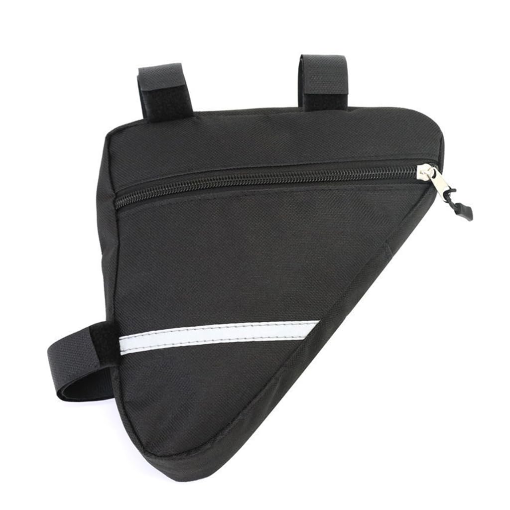 Vdaxvme Bike Triangle Frame Bag Waterproof Bicycles Front Handlebar Bag Strap-On Saddle Bag Cycling Bike Storage Tube Bag
