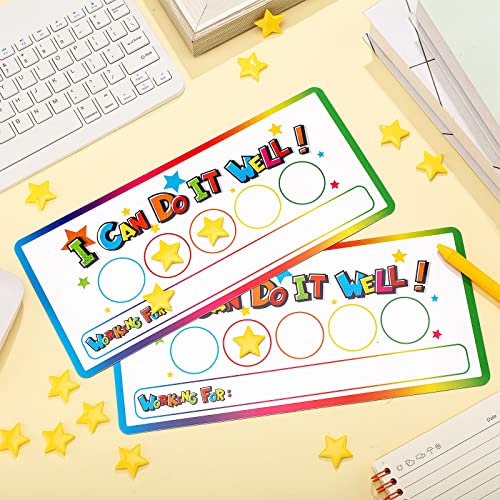 Seajan 5 Pcs Magnetic Reward Chart For Kids Colorful Positive Reinforcement Star Responsibility Chart Board Behavior Chart For Multiple Kids Students Teacher Classroom Home Supplies, 5 X 11 Inch #TOP3
