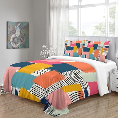 Housse de couette douce 220x240cm anti-acarien avec grand zip - 5