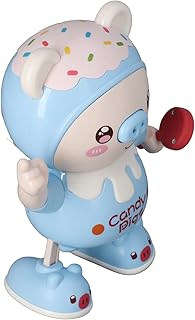 Electronic Dancing Pig, Safe Play, Rounded Corner, Soft Lighting, Entertainment, Early Education, Clear Sound, Cute Dancing Pig, Music Toy for Home Use (Blue)