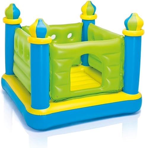 FBITE Castillo inflable inflable castillo para niños, casa inflable al aire libre, casa de rebote con soplador, piscina grande y pequeña de juguete
