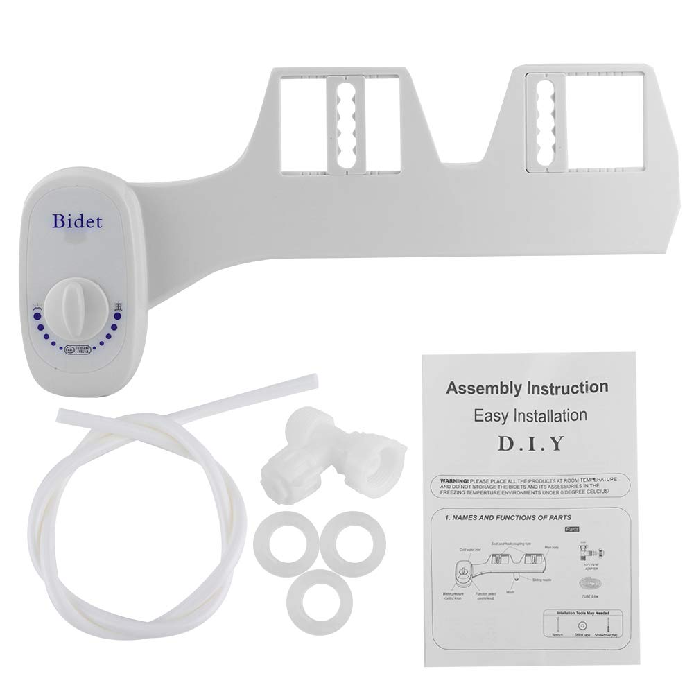 Niezbędny Mechaniczny Mechaniczny Opryskiwacz Bidet Samookrywanie z pojedynczą dyszą White Pojedyncza Mechanika Zimna Bidettoillet Siedzenia Bidetoillet Bidetself Cleaning