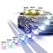 Kensun Xenon HID H7 6000k Replacement Bulbs (1 Pair Crystal White Color) - 2 Year Warranty