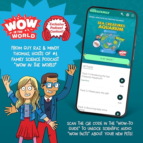 image for WONDERY KIDS Wow in The World SEA Creatures Aquarium | Hatch & Raise R