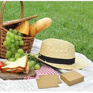 Gift Boutique 100 Burlap Printed Cocktail Beverage Napkins Disposable Paper Rustic Natural Brown Dessert Napkin for Vintage Country Tan Wedding Holiday Bridal & Baby Shower Tableware Party Supplies Gift Boutique 100 Burlap Printed Cocktail Beverage Napkins Disposable Paper Rustic Natural Brown Dessert Napkin for Vintage Country Tan Wedding Holiday Bridal Baby Shower Tableware Party Supplies