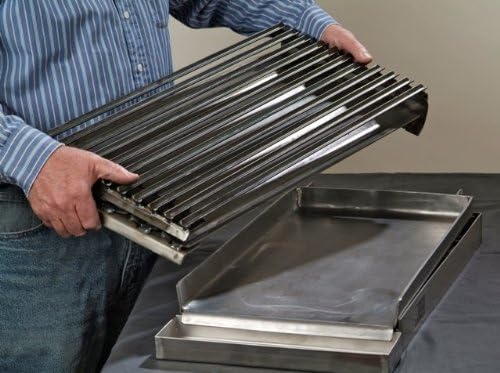 Rocky Mountain Cookware MGB12-8 2-Burner Add on Griddle/Broiler Combo