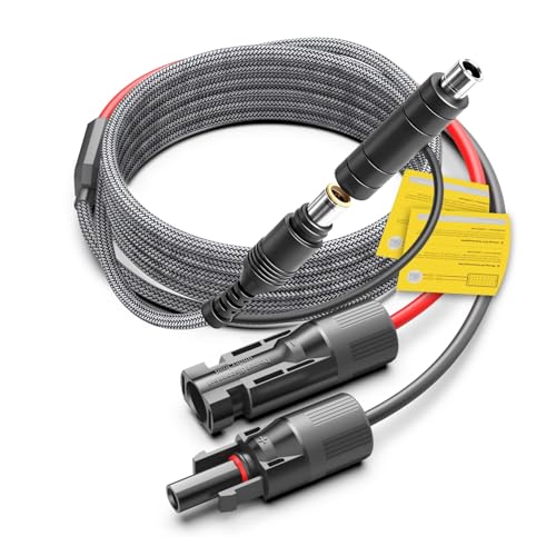 3.5M MC-4 Solar Connector to DC7909 DC8020 Extension Cable for Jackery Explorer 240 V2/1000 V2 3000 Generator BLUETTI EB3A EB70S EB55 AC180 EB120 EB150 GRECELL T300 Power Station Solar Charging Lead
