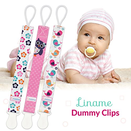 Liname Neutral Pacifier Clip - 3 Pack Pacifier Clips For Boys & Girls - Binky Holder Soothie Paci Clip Binkie Clip - Unisex Pacifer Clip - Baby Pacifier Clip And Pacifier Holder #TOP3