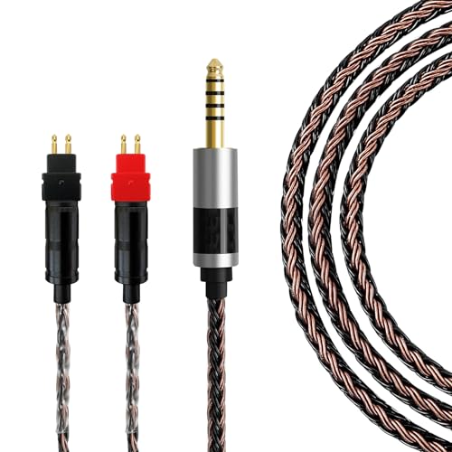 4.4mm �o�����X�w�b�h�t�H���P�[�u�� Gen 2 �[���n�C�U�[ HD600�P�[�u�� HD 660S2 HD 660 S HD 650 HD6XX HD58X / 5N OCC �V���o�[���b�L�ґg�R�[�h WM1A WM1Z NW-ZX505 ���y�v���[��