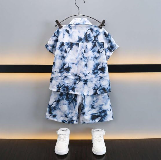 Image of ocvito Print Cotton Ethnic Shirt and Shorts Coord Set for Infant Toddler Baby Boys