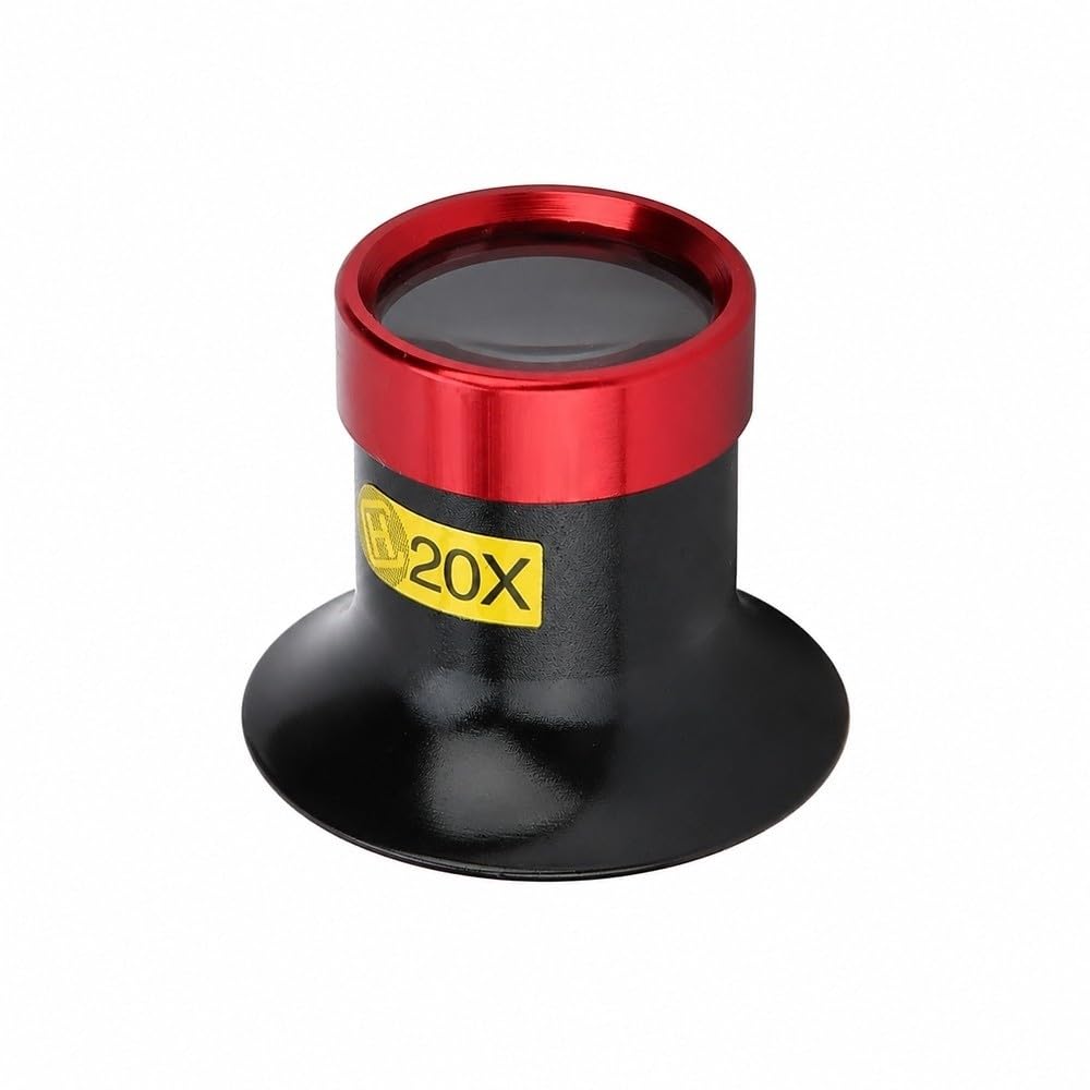 Monocular Magnifier 20X Magnification Watchmaker Loupe Portable Lightweight Eye Magnifier Loupe Coins Inspection Watch Repairing Tool