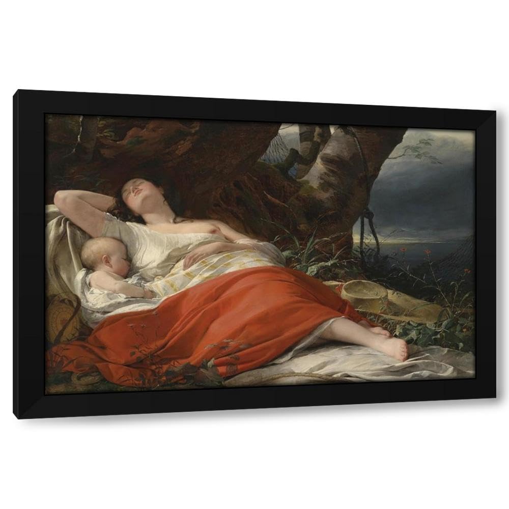 Amazon.com: Friedrich Von Amerling 18x13 Black Modern Framed Art