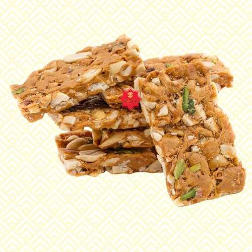 Image of SAHU GAJAK BHANDAR Peanuts Chikki 2100 Gram (6 Boix Each 35