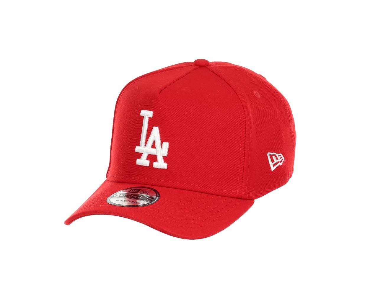 New Era Los Angeles Dodgers MLB Essential Scarlet White 9Forty A-Frame Snapback Cap