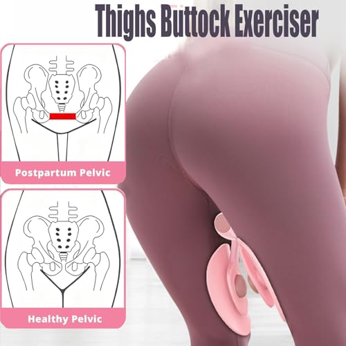 Inner Thigh Exerciser & Thigh Toner with Resistance Band Set Adjustable Hip Strengthener & Pelvic Floor Trainer, Pelvic Floor Muscle Trainer, Thigh Trainer, Portable Leg Exerciser Equipment Home Gym by XIQIHOME - Used condition - Image 7
