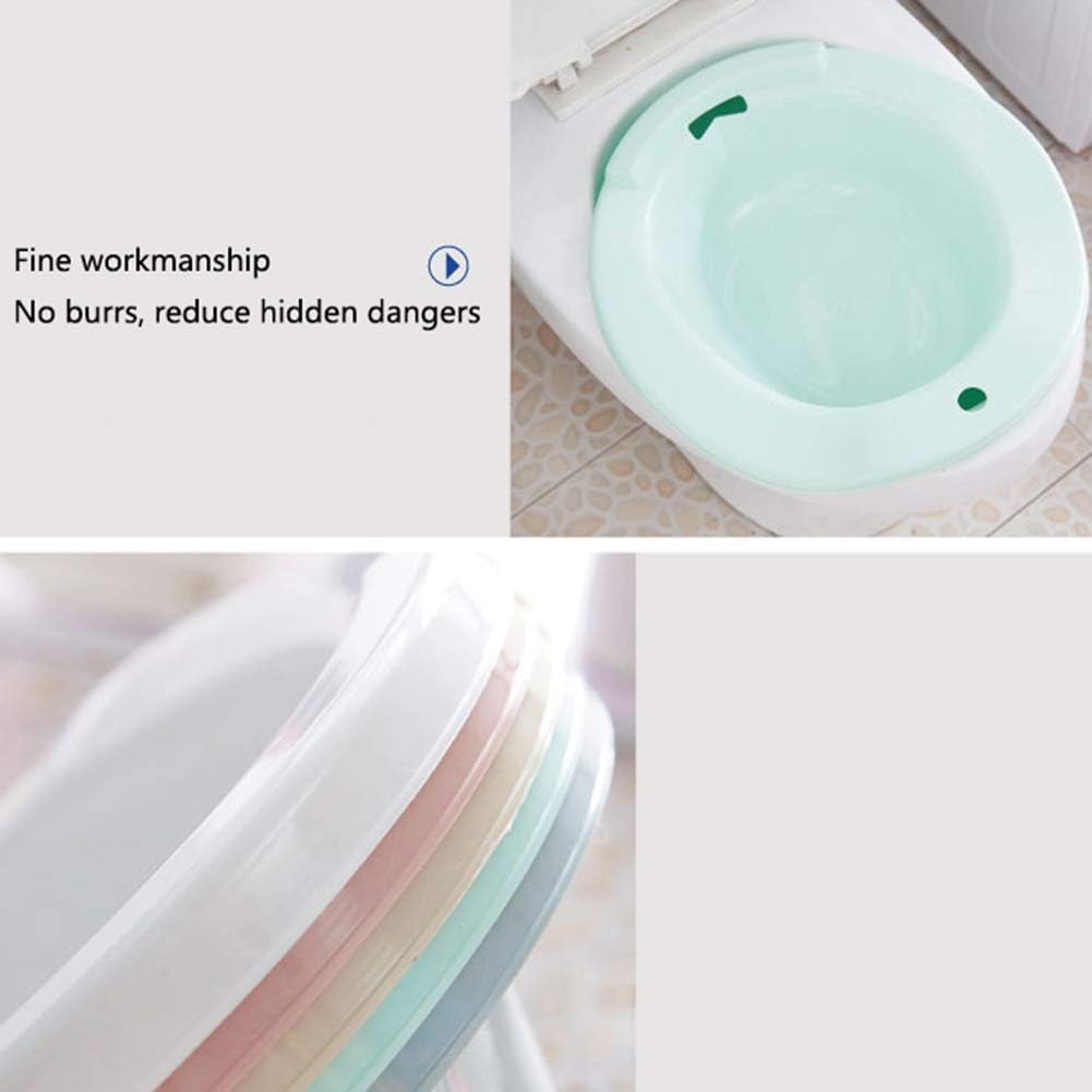 HGDM Over The Toilet Sitz Bath Basin for Any Toilet Shapes, Yoni Steam Seat for Hemorrhoids and Postpartum Care,Green : Health & Household