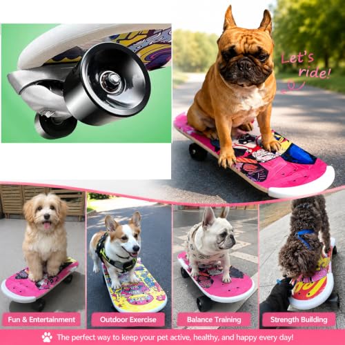 SASNMEO 25 Inch Dog Skateboard