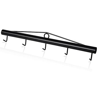 Chain Link Fabric Fence Stretcher,5-Thicken Hook Bar,31.5 Inch Woven Wire Stretcher,Fence Stretcher Tool,Steel,Black
