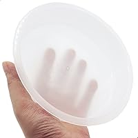 Vista 5 de 2 cuencos redondos de plástico para comederos para pájaros, comedero de semillas de aves silvestres, accesorios para baño de pájaros, bandeja