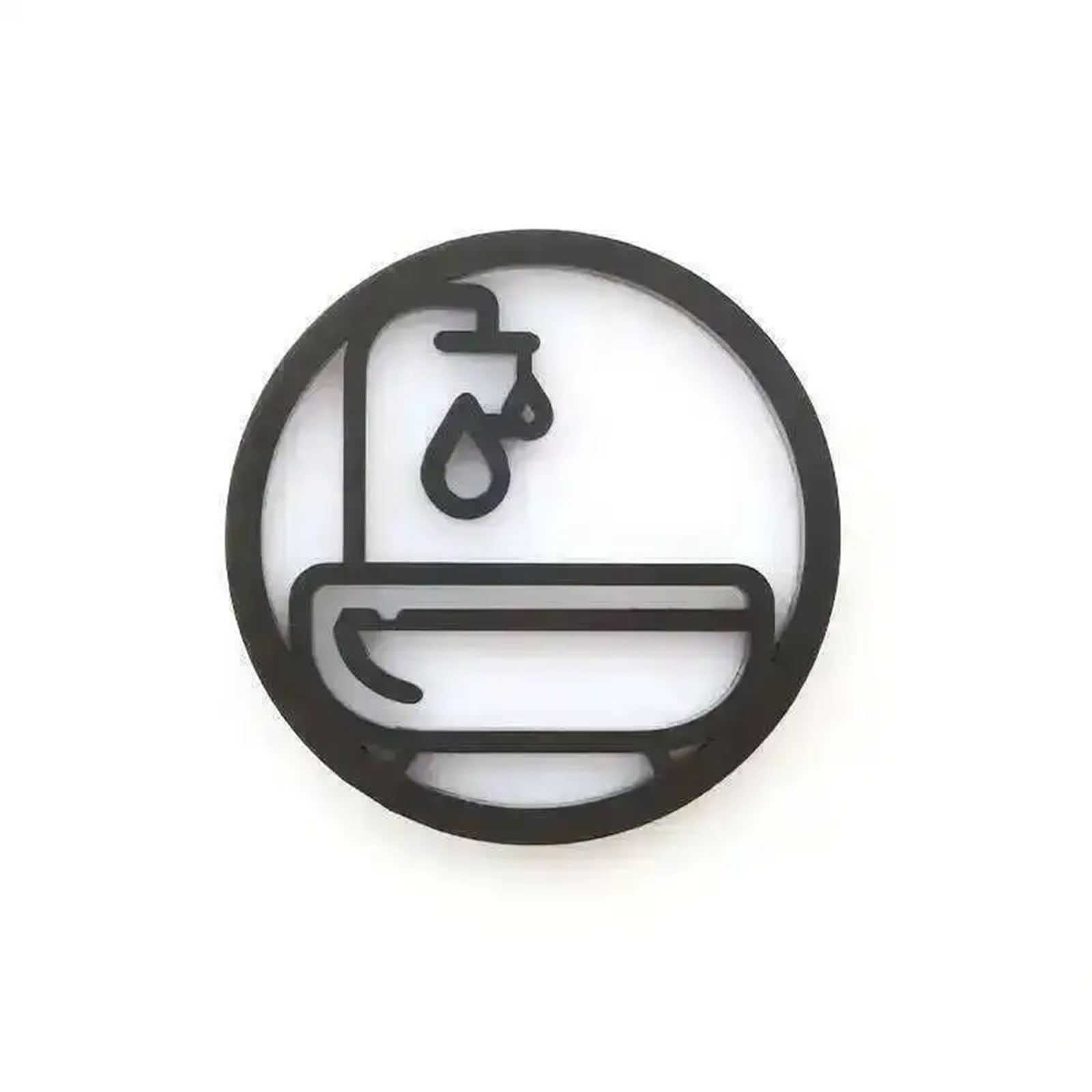 Badezimmer Schild 1PCS 3d Runde Dusche Zimmer Bad Badezimmer Erinnerung Dreidimensionale Signage Zeichen