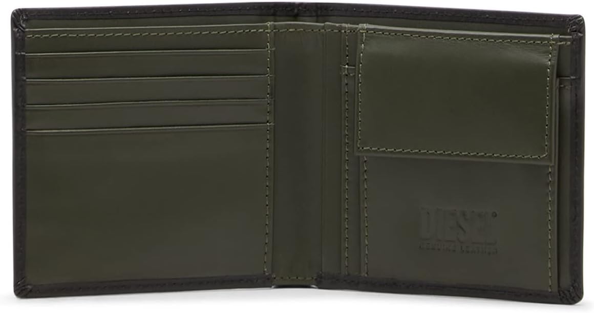 Diesel] (ディーゼル) メンズ カウレザー Dロゴ ラウンドジップ ロング