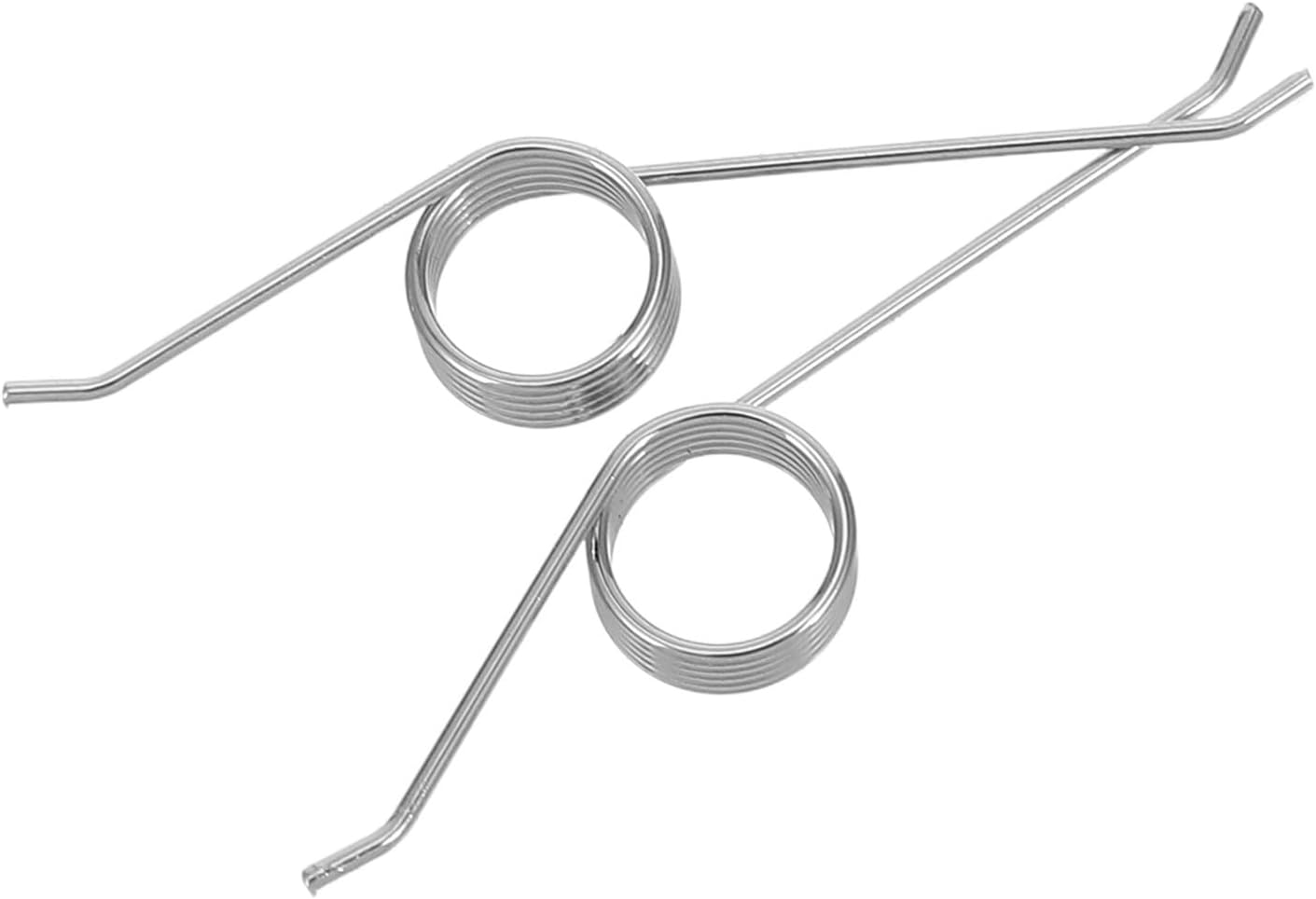 Trash Can Lid Spring Replacement 2Pcs High-Strength Stainless Steel Torsional Springs for Can Lid Repair Compatible with Hand and Foot-Operated Trash Bins