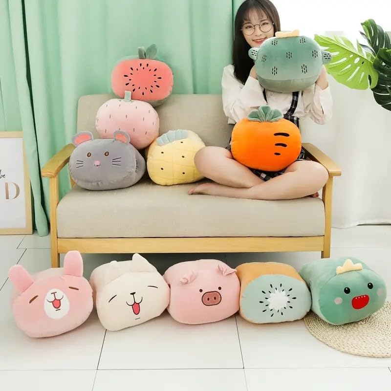 Miniatura 3 de Juguetes de peluche calentadores de manos, animales de peluche cálidos para calentar las manos, almohada cálida de invierno, linda muñeca suave de