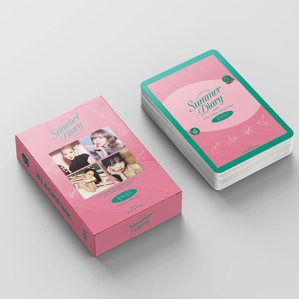 55pcs/set Kpop Blackpink 2021 Summer Diary Photocards Blackpink