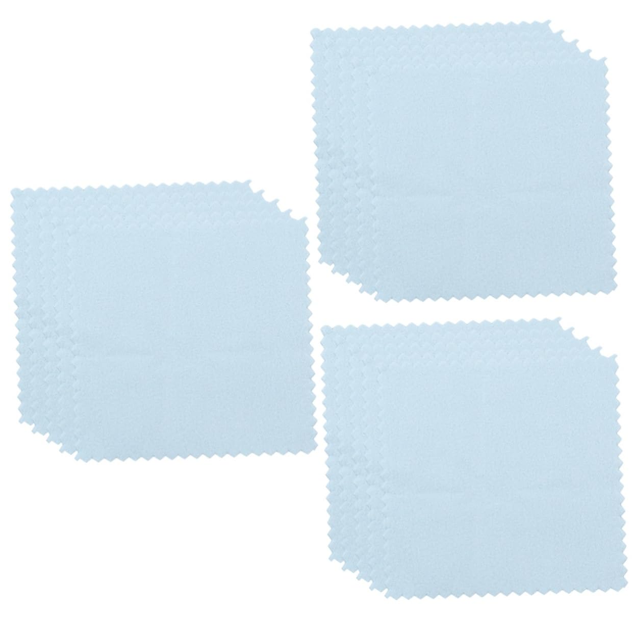SHINEOFI 150 Stk silbernes Reinigungstuch handy putztücher glasreinigungstücher schmuckputztuch Poliertuch für Schmuck Schmuckputzlappen Auto Platin-Reinigungstuch Schmuck Wischtuch Blue