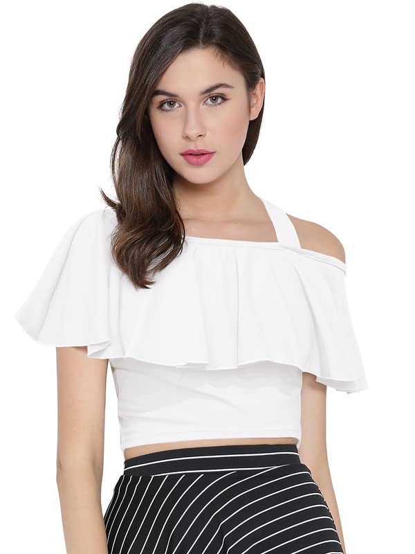 Buy Shubham Fabrics One Sided Shoulder Tops for Women, Rainy u0026 Summer Tops,  Soft Material, Short Top Pattern, Half Sleeve, Cotton Material, Girl's One  Shoulder Pink at Amazon.in