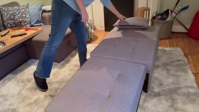 Watch Review of Aiho 4 in 1 chair bed sleeper sofa adjustable on Amazon ...