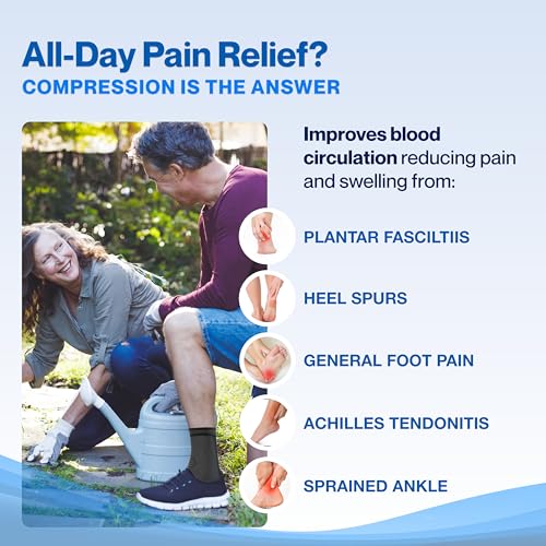 Modvel Ankle Brace Socks for Compression & Support - Sprained Ankle, Plantar Fasciitis, Tendonitis, Arthritis Relief
