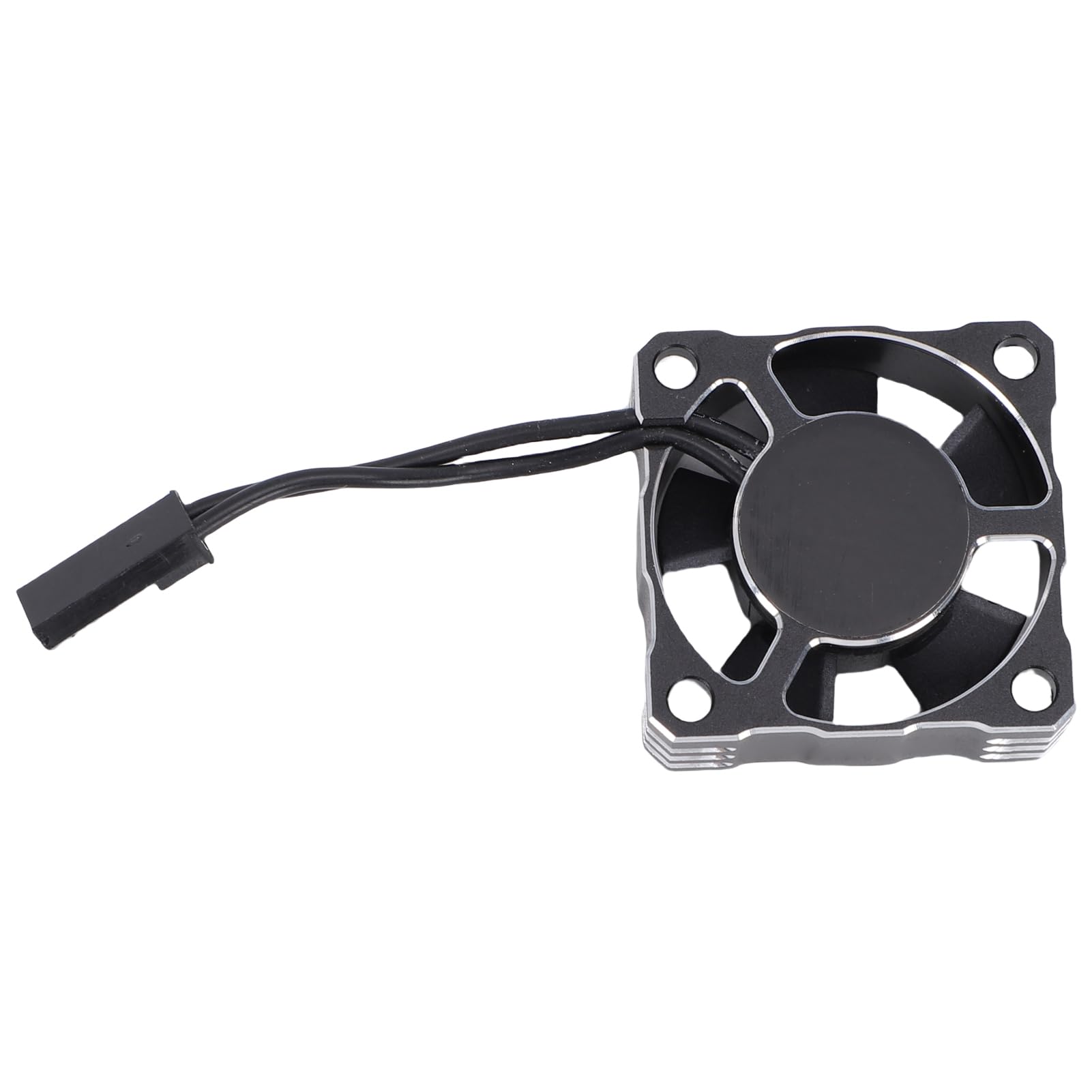 Gugxiom Aluminiowy Wentylator Chłodzący 30 000 Obr./min 30 Mm ze Złączem JST do Silnika Samochodu RC, Wydajna Chłodnica Silnika, Trwałe Odprowadzanie Ciepła do Zdalnie Sterowanego Pojazdu Terenowego