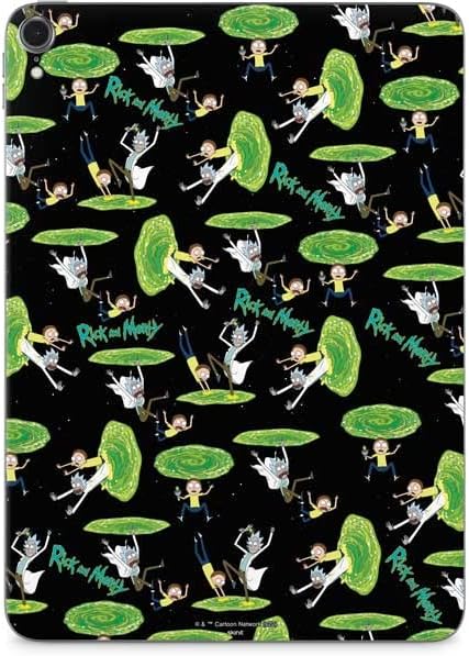 Skinit Decal Tablet skin compatible with iPad Pro 12.9in (2021) - Officially Licensed Adult Swim Rick and Morty Portal Pattern Design