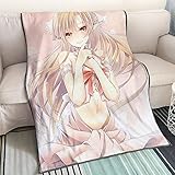 QTRT Sword Art Online-Yuuki Asuna Titania 3D Printed Decke Cartoon Anime Charaktere weichen Plüsch-Flanell-Decke Quilt Anime Fans Otaku Geschenk Bedding
