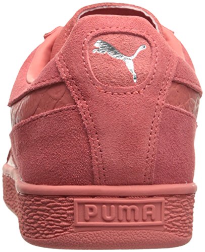 PUMA Puma Men's Suede Classic Sneaker, Porcelain Rose Silver, 6 M US