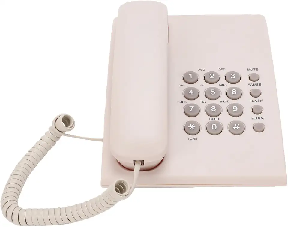 Corded Telephone with Dual Mount and Speakerphone (White)