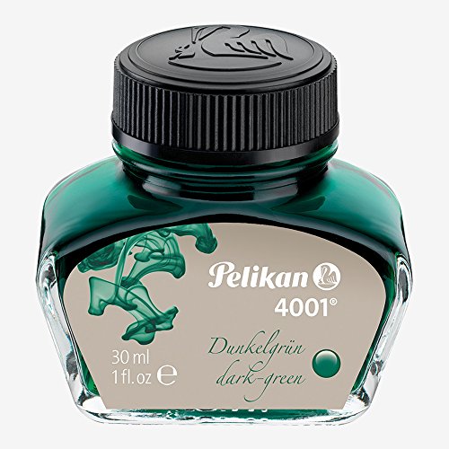 Pelikan Tinta para Caneta Tinteiro 4001, Tinta Dark Green, Verde Escuro, 30 ml