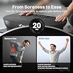 MERACH Vibration Plate Exercise Machine, Vibrating Platform for Lymphatic Drainage Weight Loss Muscle Activation, Full Body Home Exercise Equipment with LED Touch Screen Bluetooth Pull Cord - Image 5