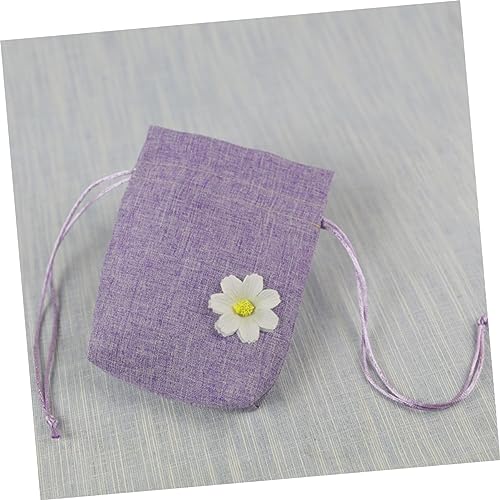 Bolsa pequeña con cordón lino 12 pcs para lavanda miniatura 5