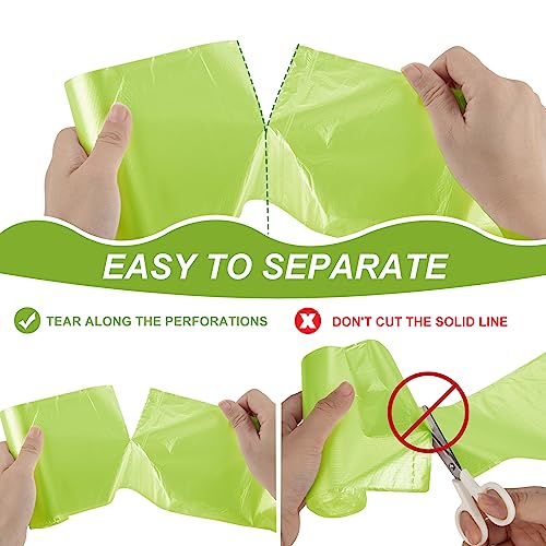 Image of Magesh 105 Count 4 Gallon Small Trash Bags, Green, Transparent, Durable, Leak-Proof, Unscented, Easy to Use, Versatile, Outstanding Customer Service