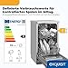 Exquisit Geschirrspüler | 9 Maßgedecke, Energieklasse E, 49 dB Geräusch | 7 Programme, Extra-Trocknung, Startzeitverzögerung, Vorspülen, Power+, Wasserschutz, Geschirrkorb | GSP59309-030E silber
