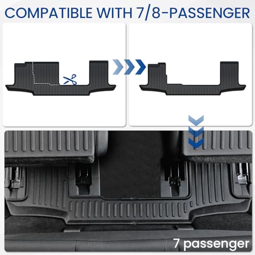 Image of Floor Mats for Nissan Pathfinder 2022-2026 7 /8 Seats w /Cargo Mat