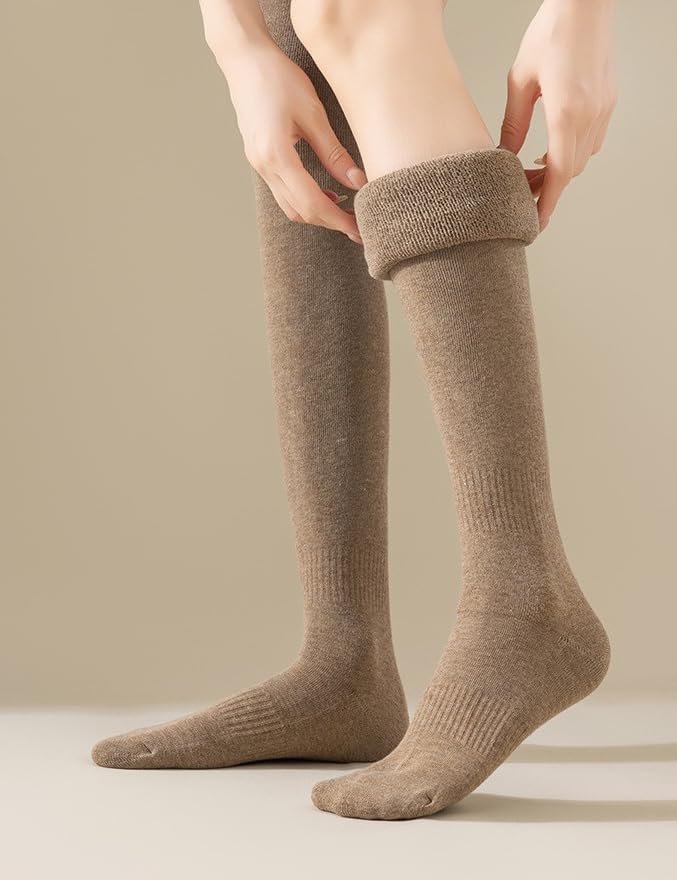 Women Thigh High Compression Socks Extra Long Over the Knee Warm Cotton Stockings Thick Cushion Boot Sock Cosplay Winter3
