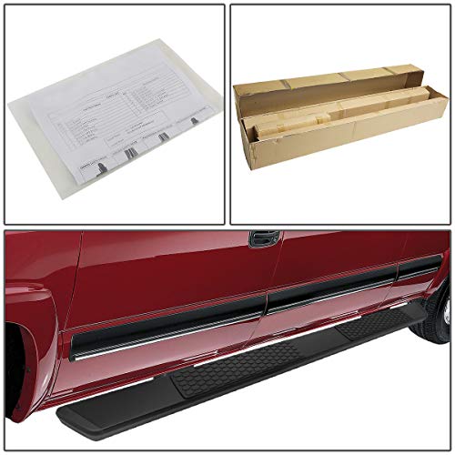 Dna Motoring Stepb-Ztl-8250-Ssbk Powdercoated Stainless Steel 5 Inches Step Bar Running Boards Compatible With Toyota Tacoma Double (Crew) Cab 2005-2022 #TOP4