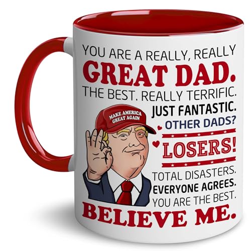 BECHUSKY Valentine Mugs For Dad - Dad Gifts - Best...