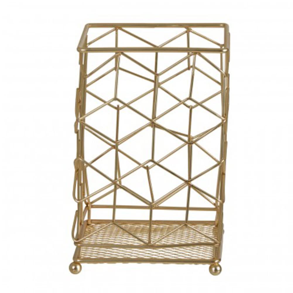 Orsina Elegant Matte Gold Utensil HolderFunctional Kitchen Utensil HolderSecured Base Cooking Utensil Holder from B&Q