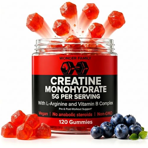 Best Creatine for Women Over 40: A Trainer's Honest Guide to Muscle, Energy & Brain Health 18 Creatine Monohydrate Gummies 5g – 5X Energy with B12, B6, and L-Arginine – Build Muscle & Strength – Gym Supplement – Creatina Monohidratada en Gomitas – Creatine Chews for Men & Women – 120 Count