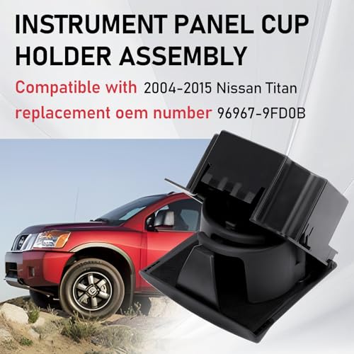 Portavasos consola trasera Nissan Titan 2004-2015 miniatura 2