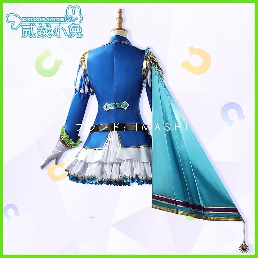 ウマ娘 コスプレ 衣装 サトノダイヤモンド 靴 ウィッグ付き Amazon.co.jp: コスプレ衣装＋ウィッグ＋靴 耳 しっぽ付き ウマ